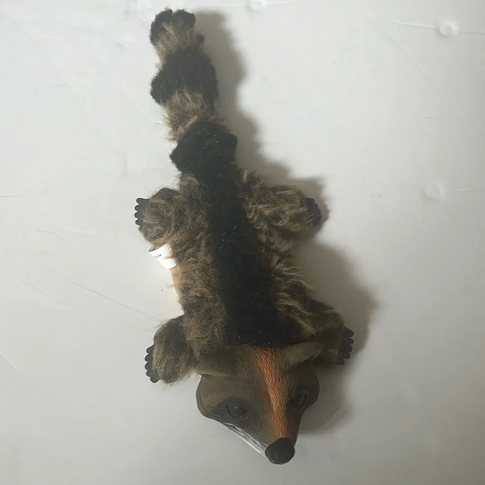 Latex Fox Head With Plush Body Squeaky Dog Toy